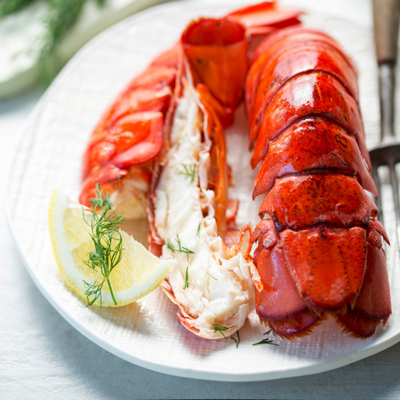 Lobster Tails Atlantic Cold Water For Sale (4/5oz each) Flash Frozen