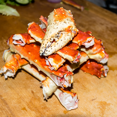 Frozen King Crab Leg Pieces, and Clusters