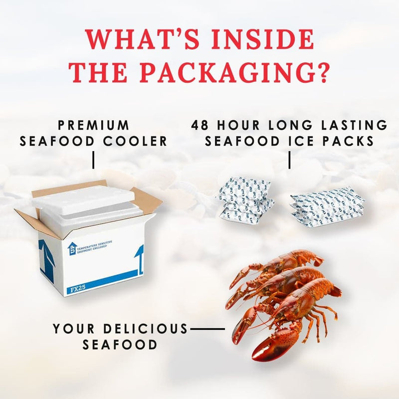 Buy 10 Fresh Maine Lobsters Get 1 Free (1.0-1.30lbs each)